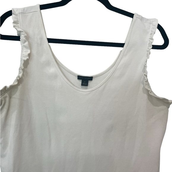 ANN TAYLOR Polished Tank – Sleeveless, Cotton Blend, Size M - Picture 2 of 7